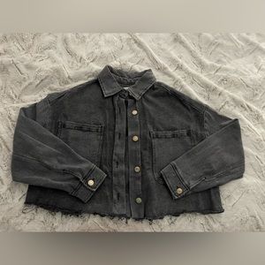 Zara cropped oversized top